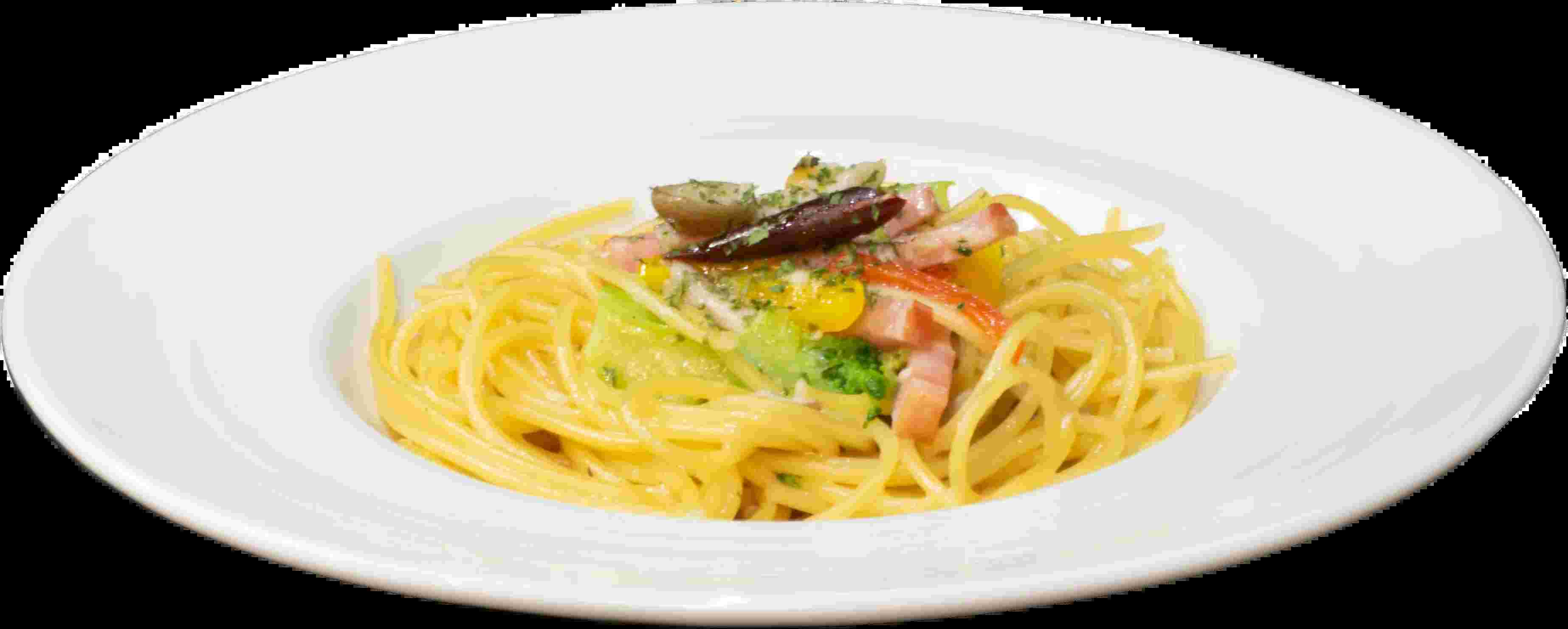 彩り野菜のペペロンチーノ